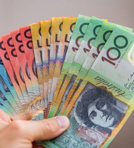 Handful of Australian cast including 100 50 20 dollars